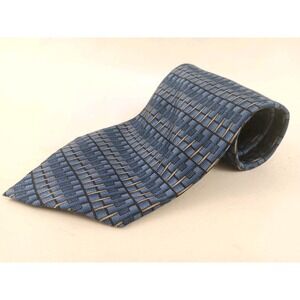 VINTAGE Louis Roth 100% Silk Tie 60" x4" Necktie Blue